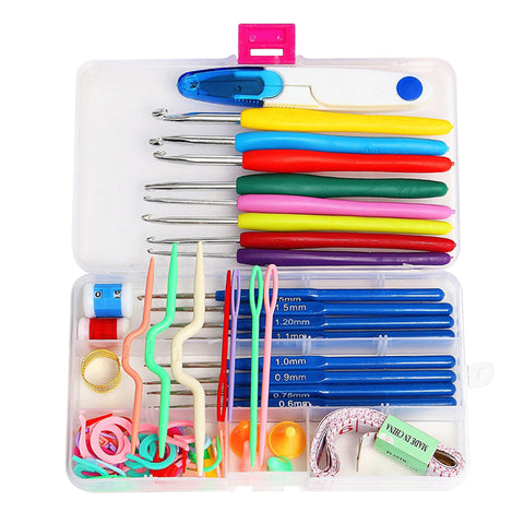 16 CROCHET KNITTING CRAFT CASE CROCHET SET