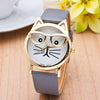 Gold Plated Cat Watch for Women (with 10 variations) - Holiday Sale!