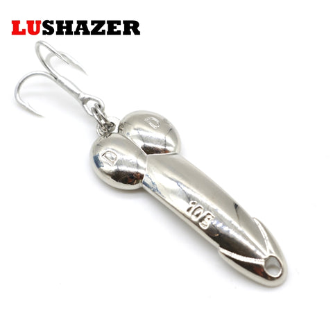 LUSHAZER fishing lure 5g 10g 15g silver gold metal fishing bait