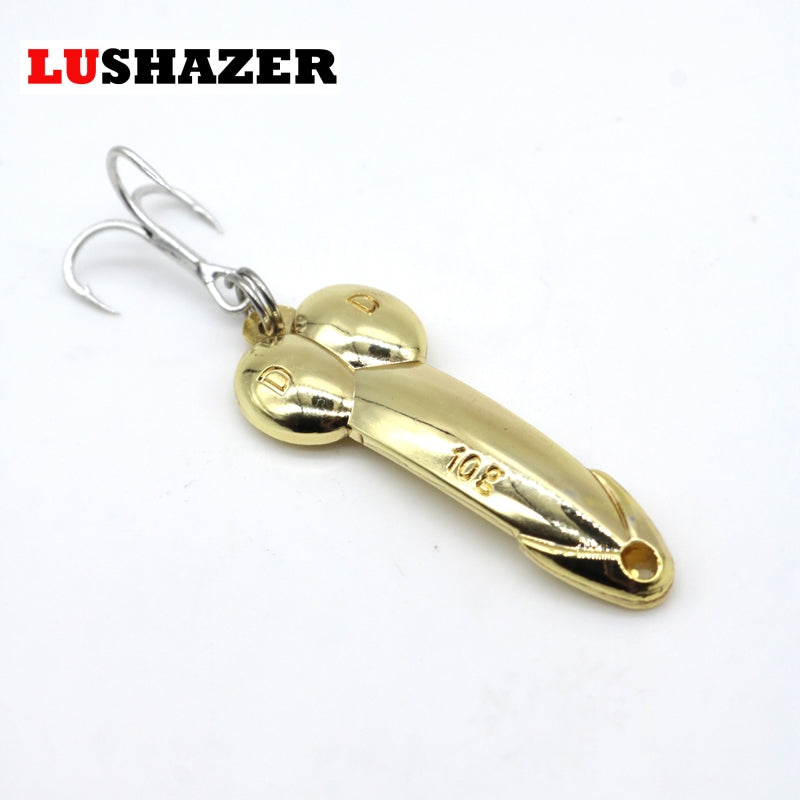 10g 15g 20g 25g Silver Gold Fishing Lure Spoon Mustad Hooks High