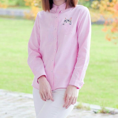 Cute Women Blouse Cats